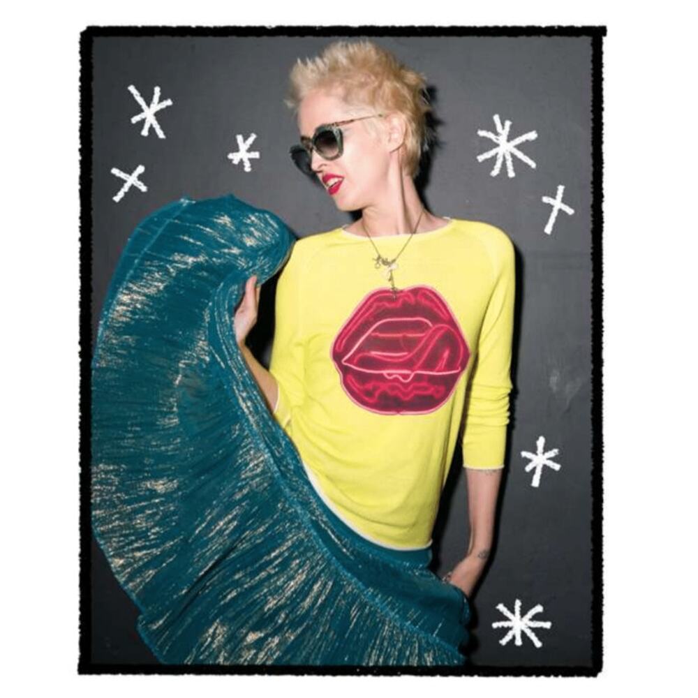 Replica Los Angeles - Neon Lips Long Sleeve Tee